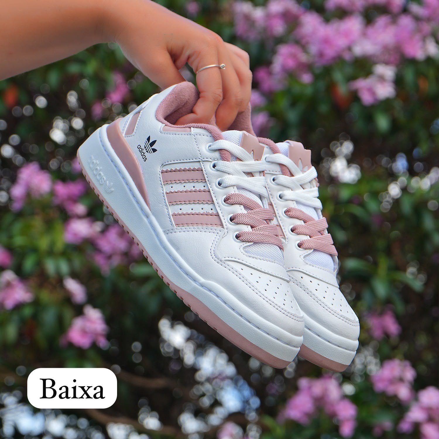 ADIDAS FORUM BRANCO/NUDE