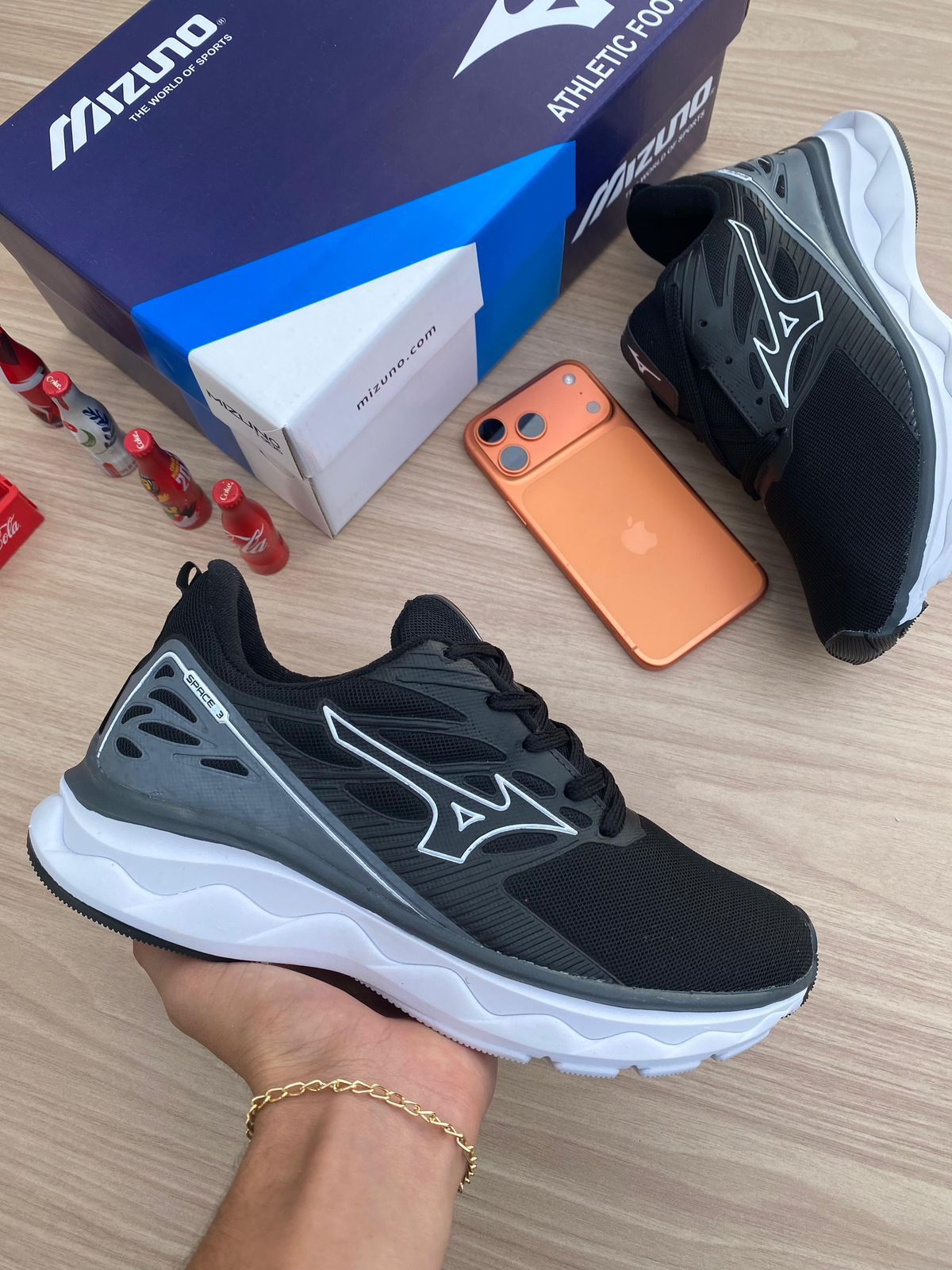 MIZUNO SPACE 3 PRETO/BRANCO