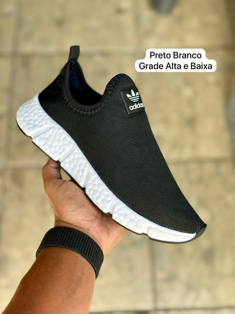 TENIS ADIDAS CALCE FACIL PRETO/BRANCO