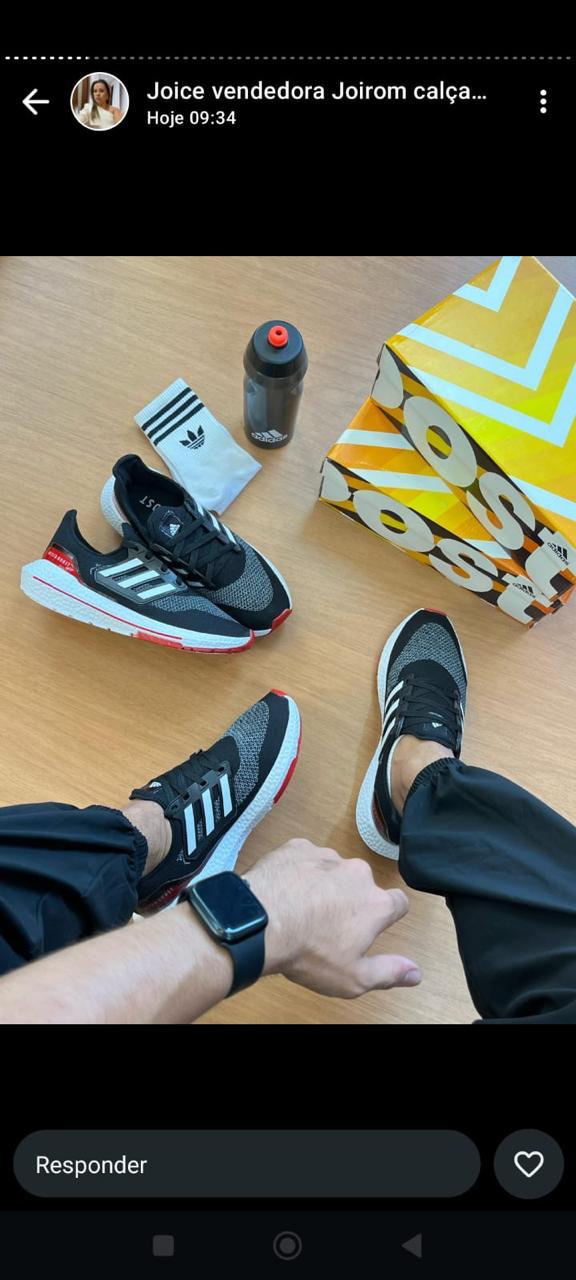 ADIDAS ULTRABOOST PRETO/VERMELHO
