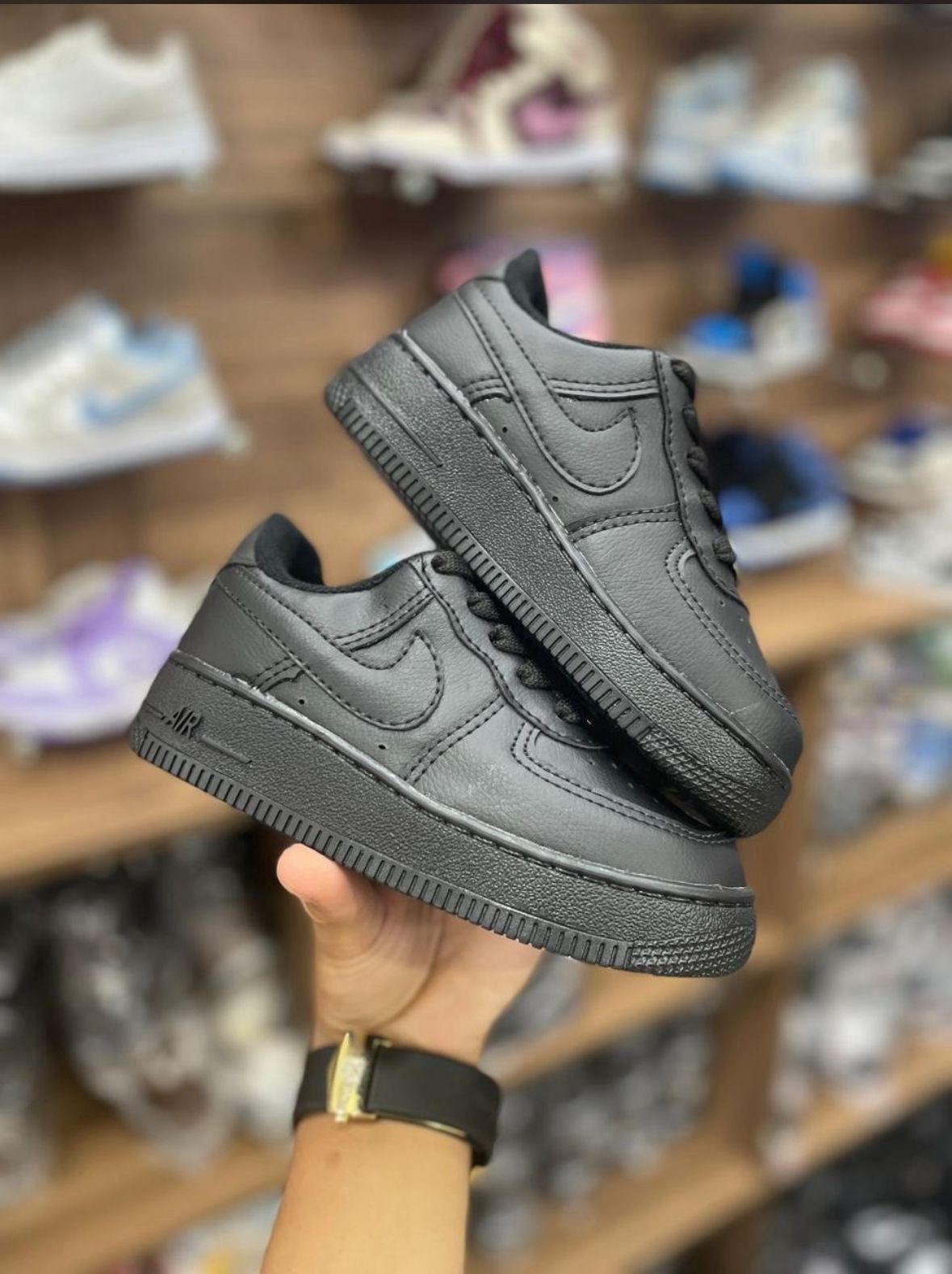AIR FORCE INFANTIL PRETO/PRETO