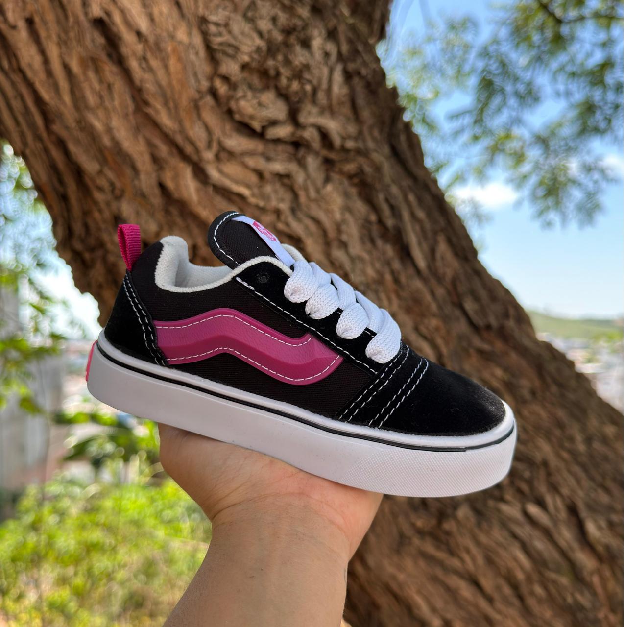 VANS KNU INFANTIL PRETO/PINK