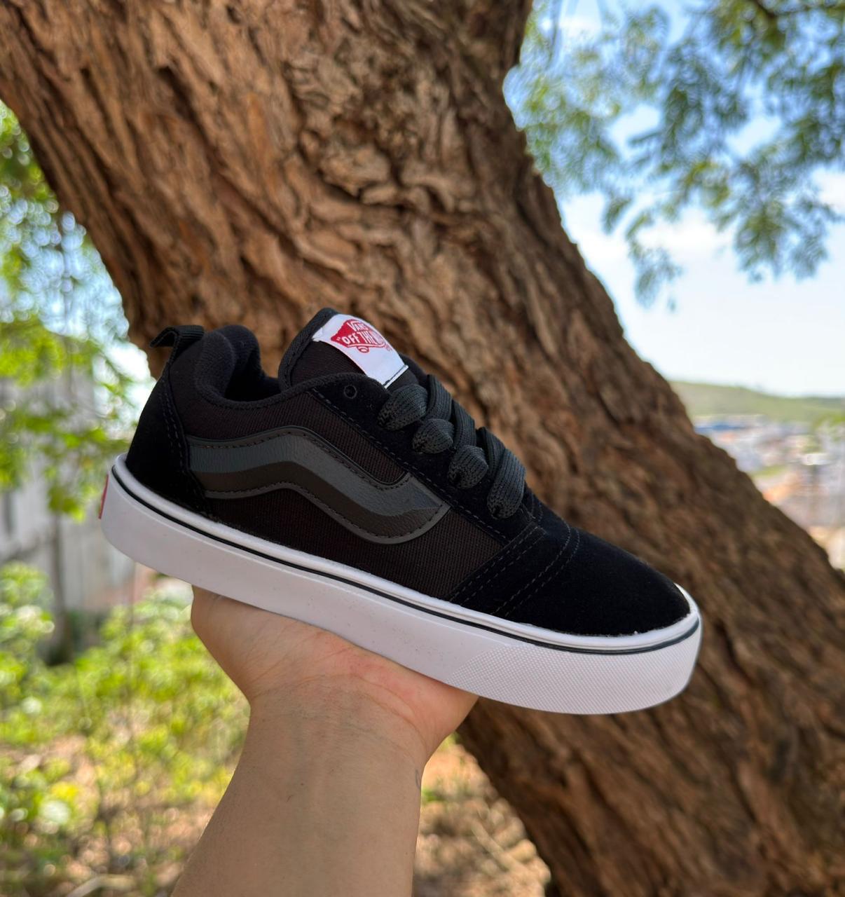 VANS KNU INFANTIL PRETO/BRANCO