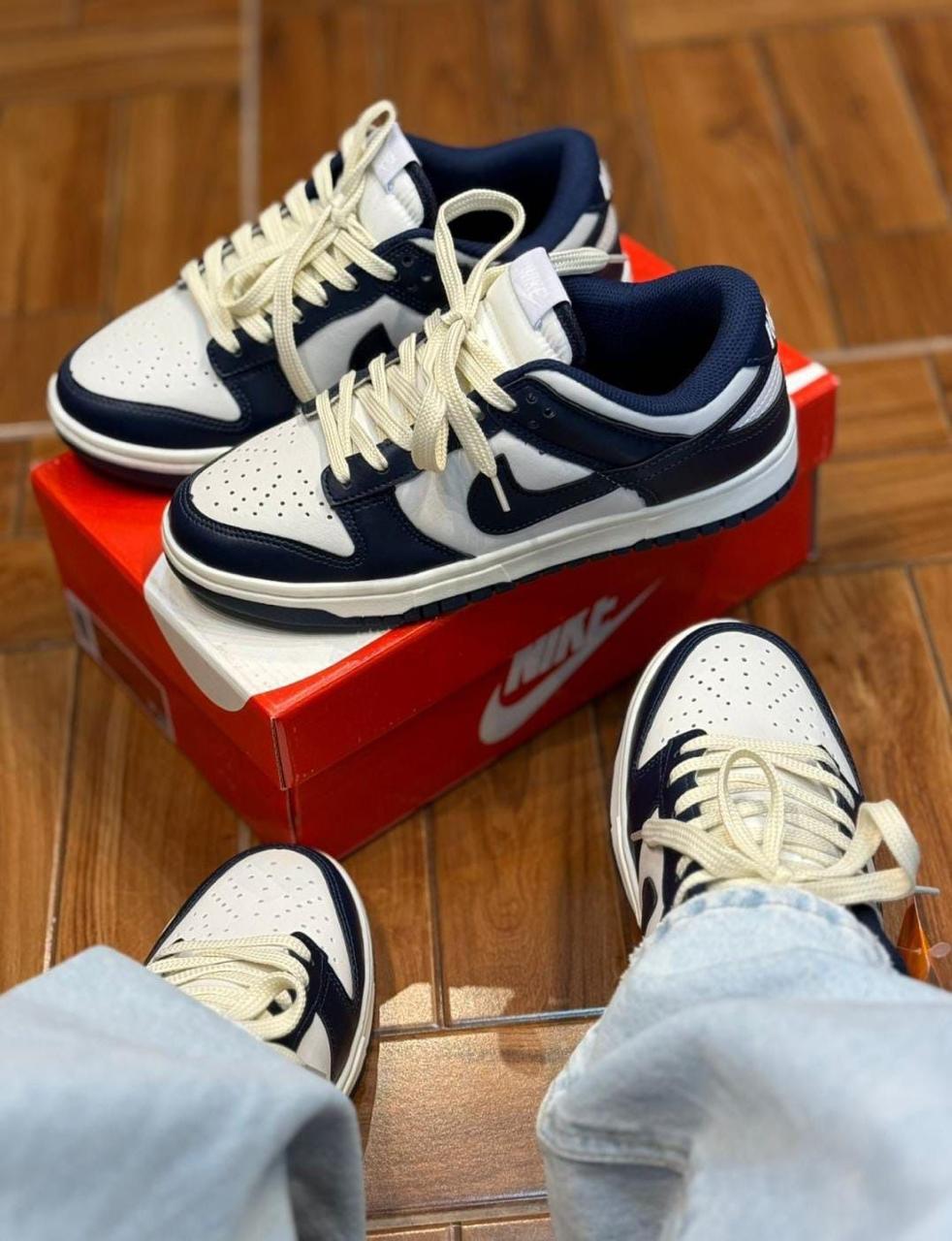 NIKE DUNK PREMIUM MARINHO/OFF WHITE