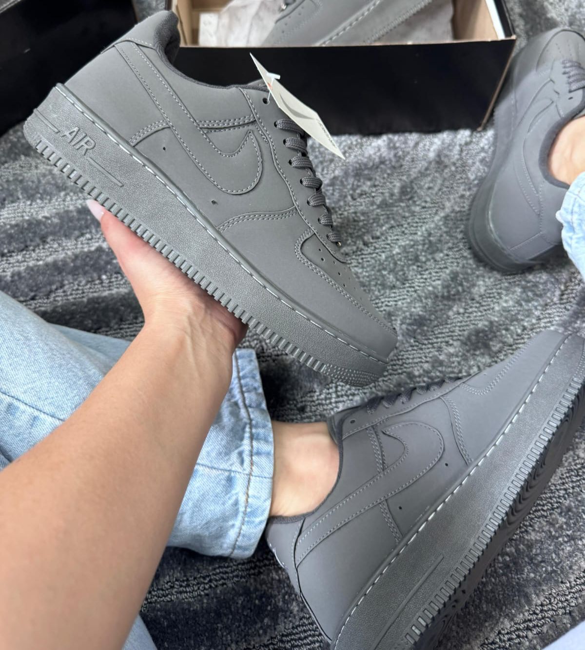 NIKE AIR FORCE PREMIUM GRAFITE