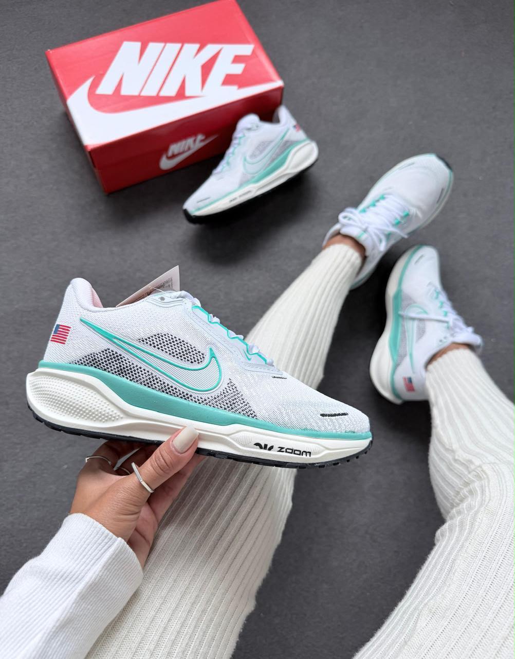 NIKE PEGAS 41 BRANCO/AZUL TURQUESA