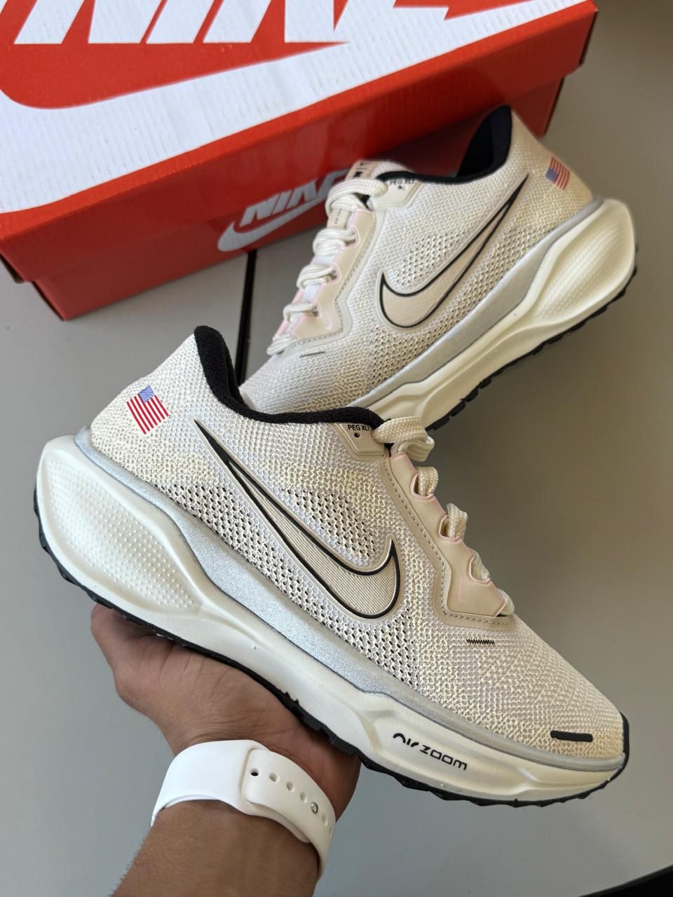 NIKE PEGASUS41 OFF/PRATA