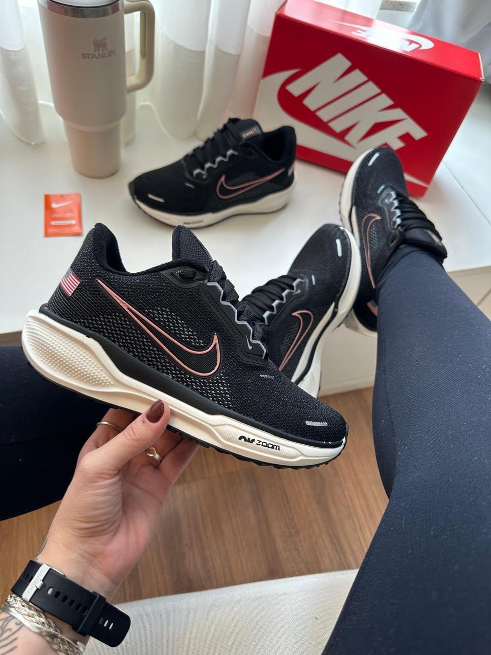 NIKE PEGAS 41 PRETO/ROSE