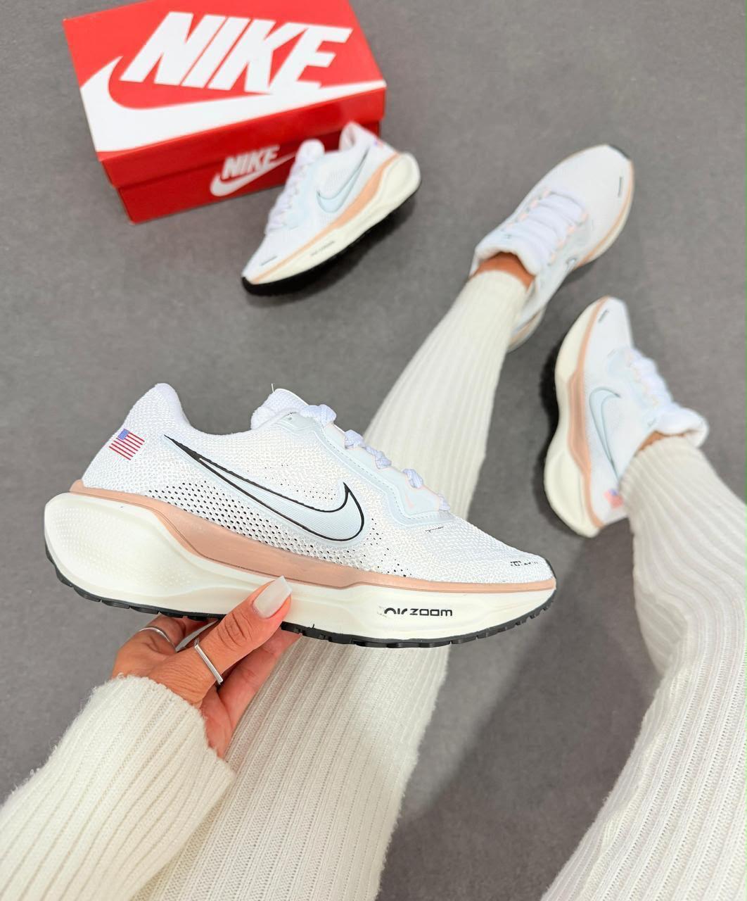 NIKE PEGAS 41 BRANCO/AZUL TURQUESA