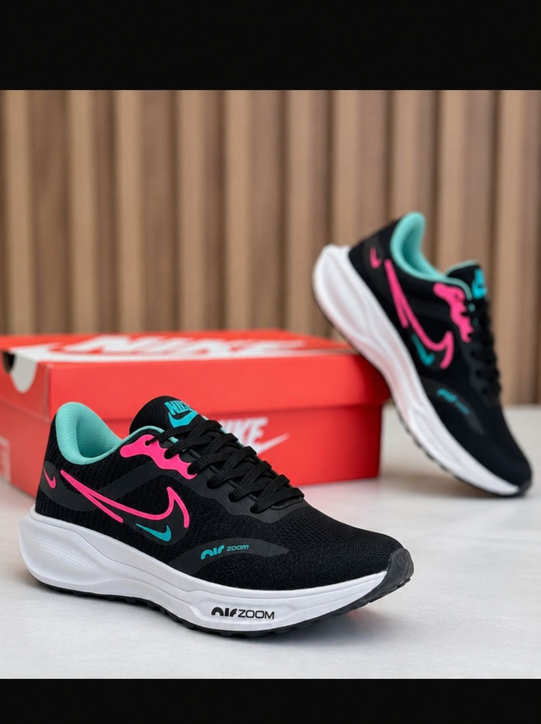 NIKE ZOOM SUPER PRETO PINK /VD ÁGUA