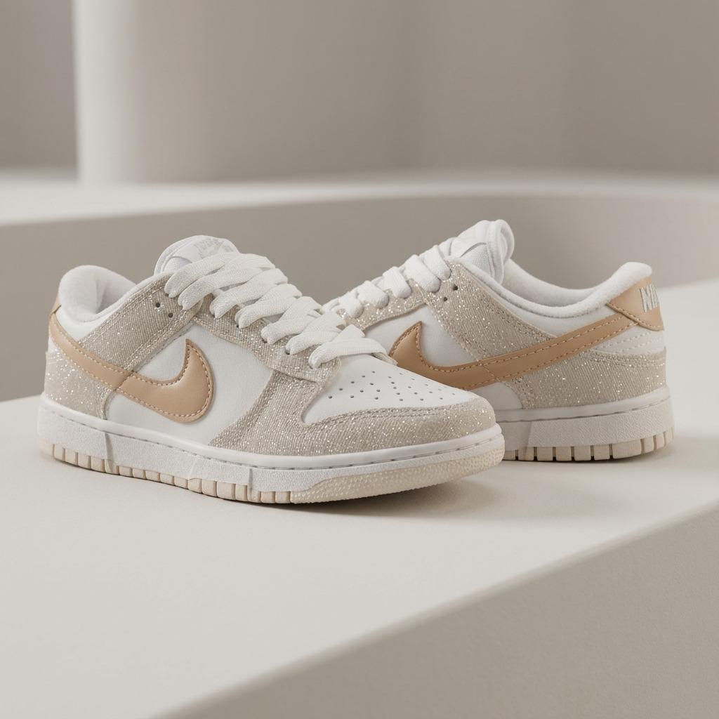 NIKE DUNK GLITER BEGE