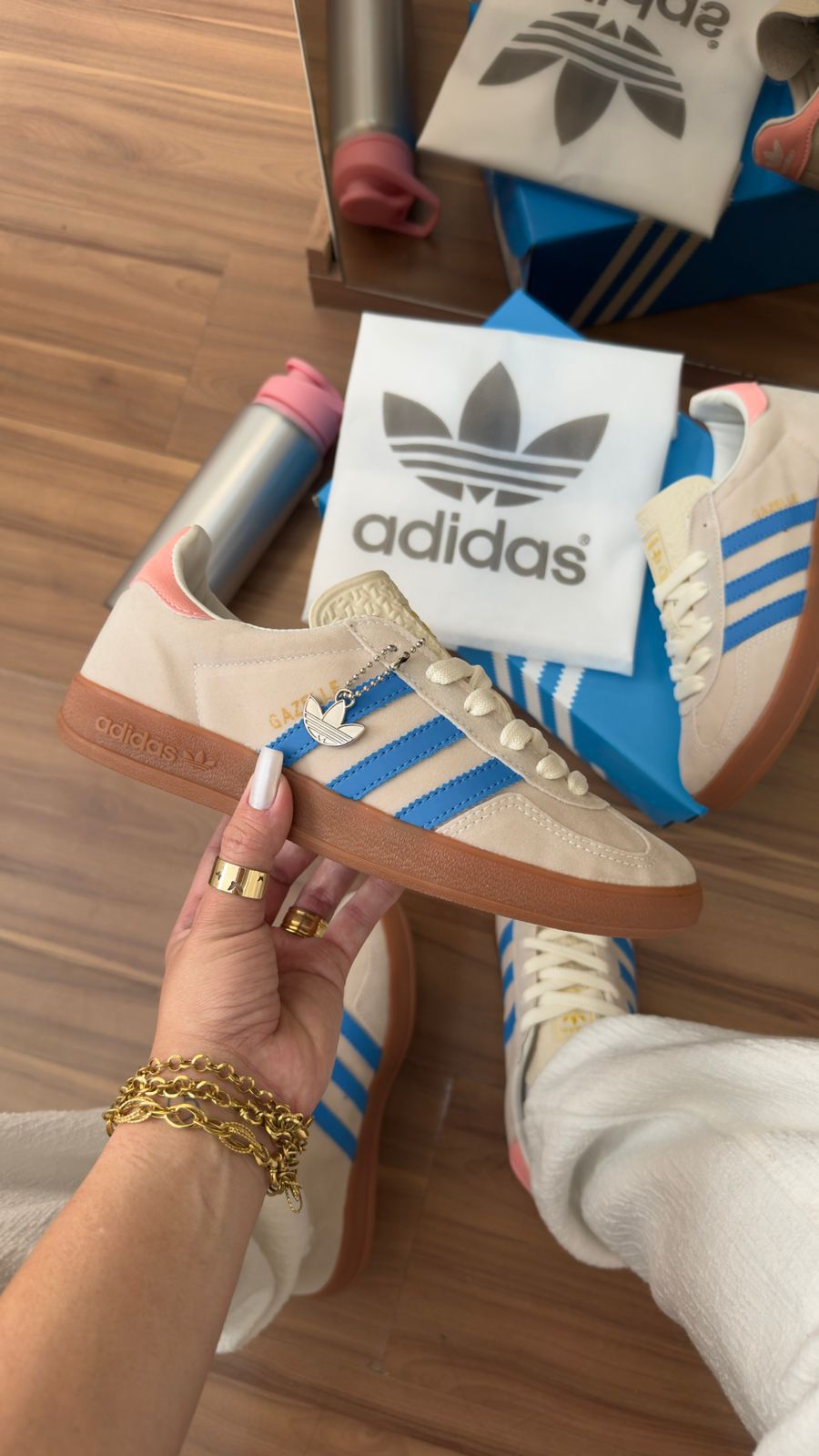 ADIDAS GAZELLE OFF/ROSA