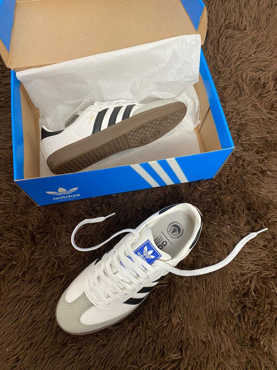 ADIDAS SAMBA NYLON BRANCO/PRETO