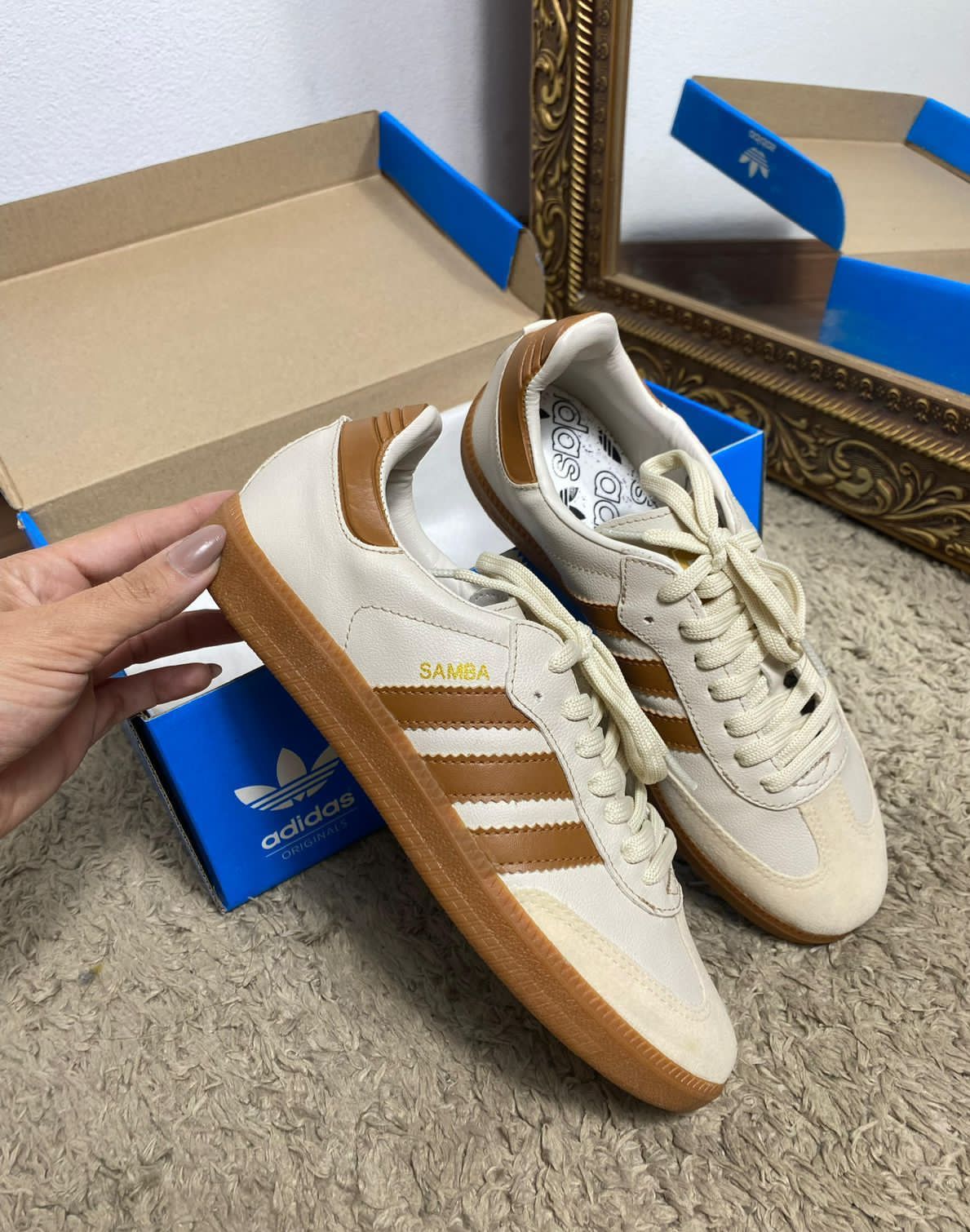ADIDAS SAMBA 110 NATURAL/CARAMELO