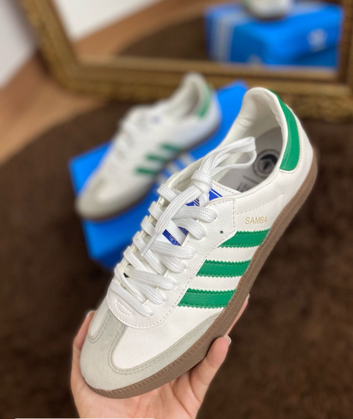 ADIDAS SAMBA BRANCO/VERDE