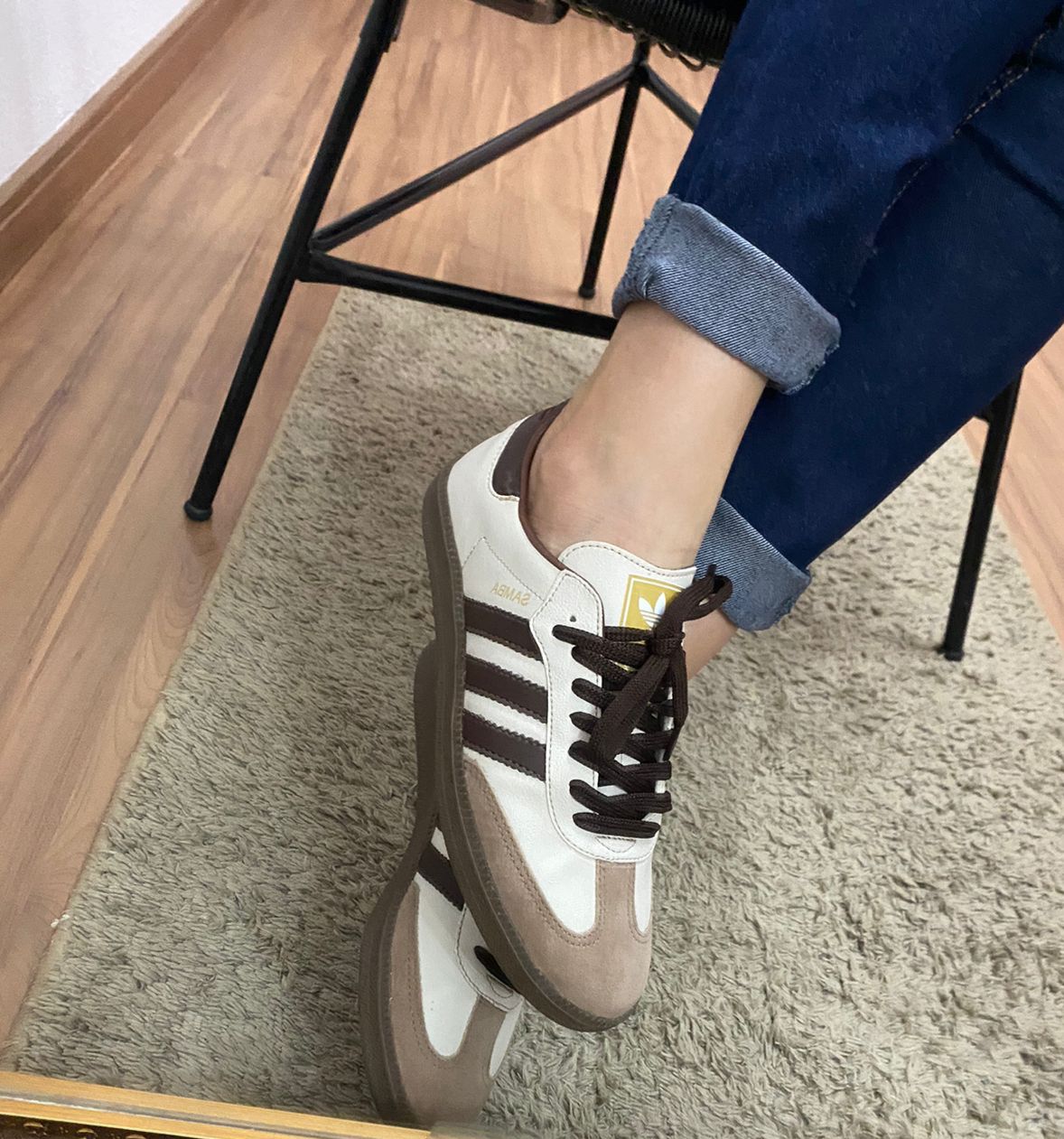 ADIDAS SAMBA BRANCO/CACAU