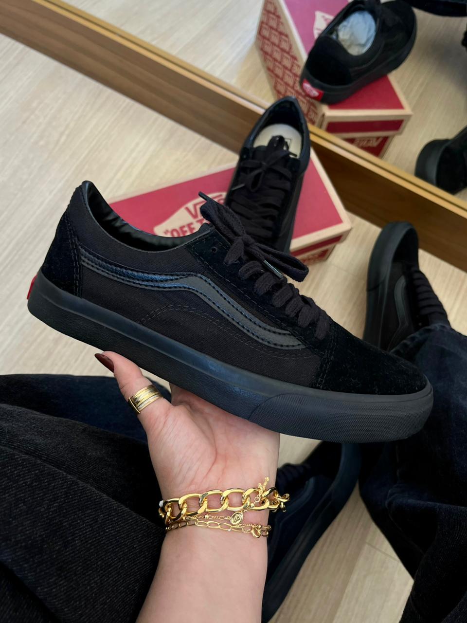 VANS OLD SCHOOL VULCANIZADO PRETO/PRETO