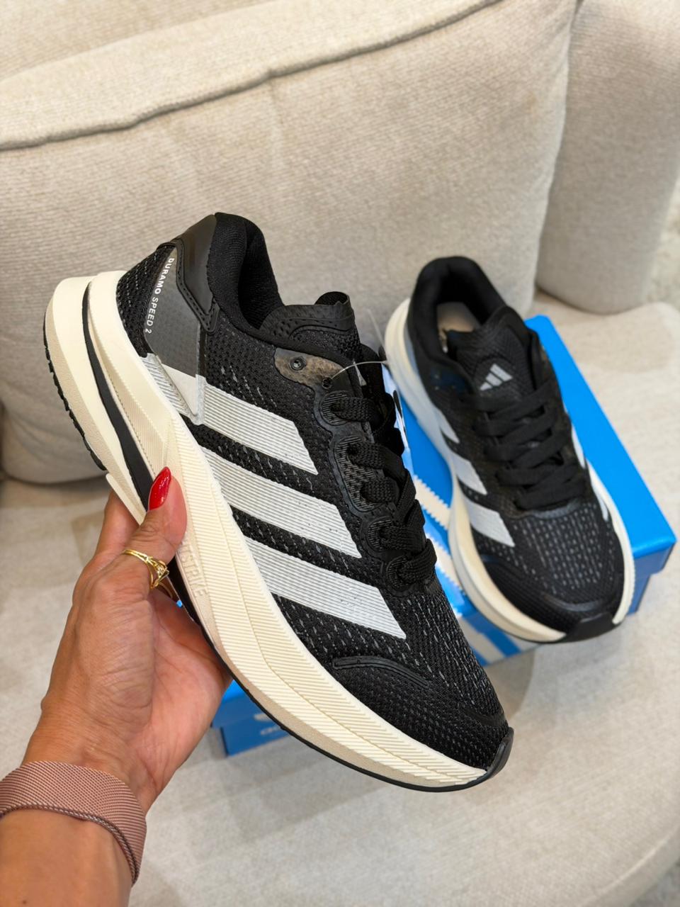 ADIDAS DURAMO SPEED 2 PRETO/BRANCO