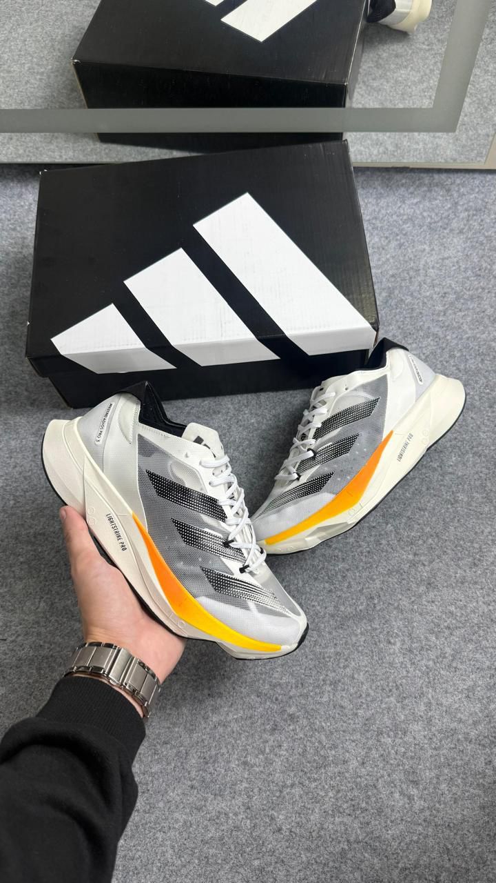 ADIDAS ADIZERO PRO 3 BRANCO/LARANJA