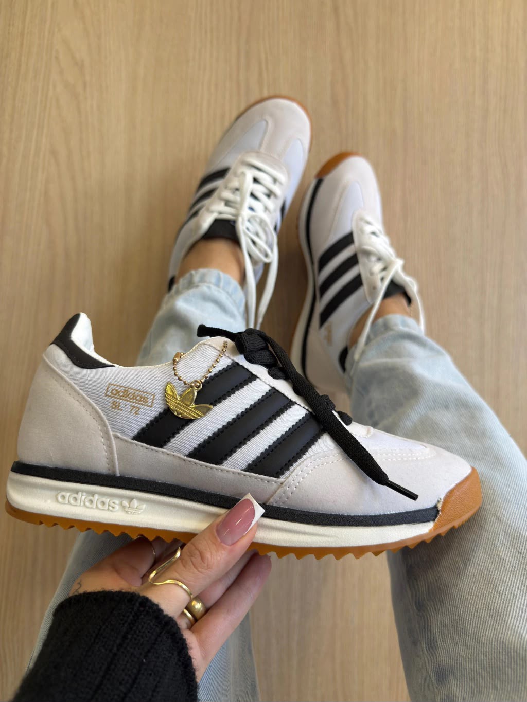ADIDAS SL BRANCO/PRETO