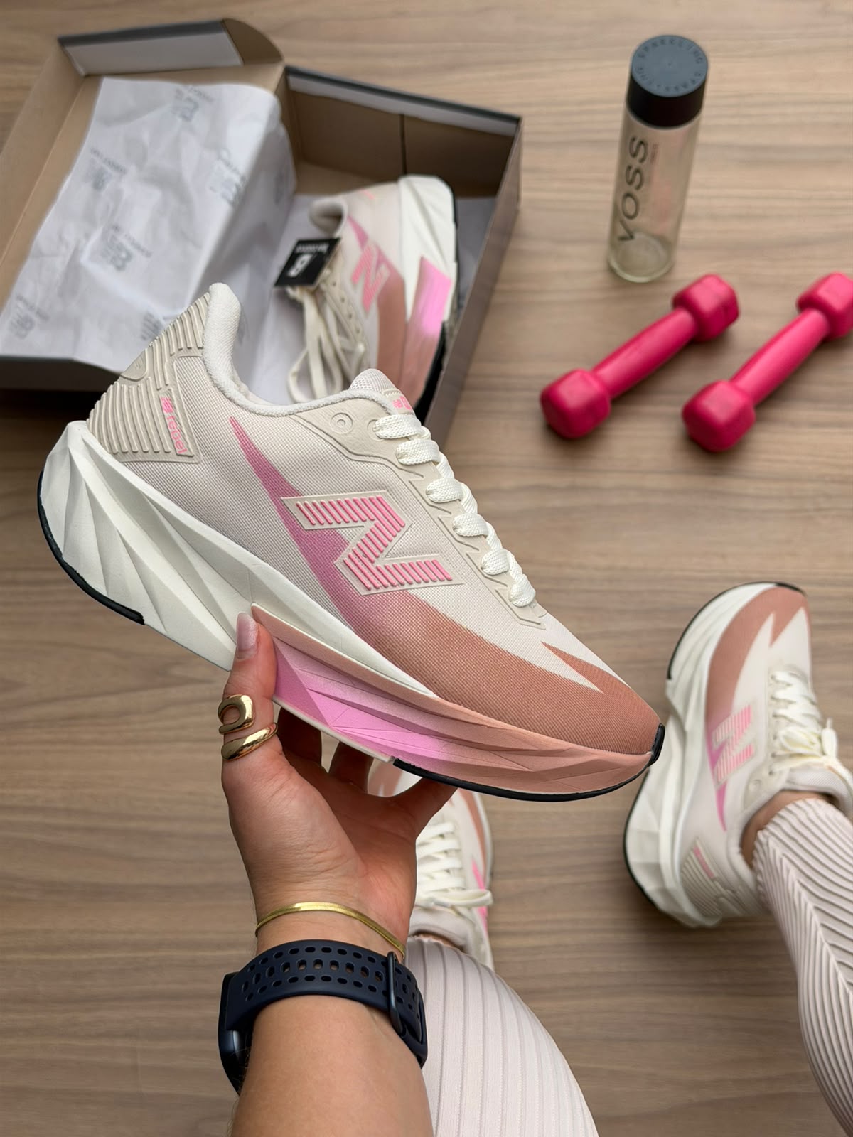 NEW BALANCE V5 OFF WHITE/ROSA