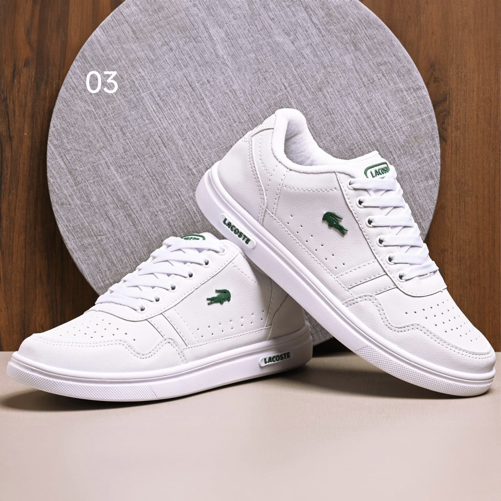 SAPATENIS LACOSTE T-CLIP BRANCO/VERDE preview 1