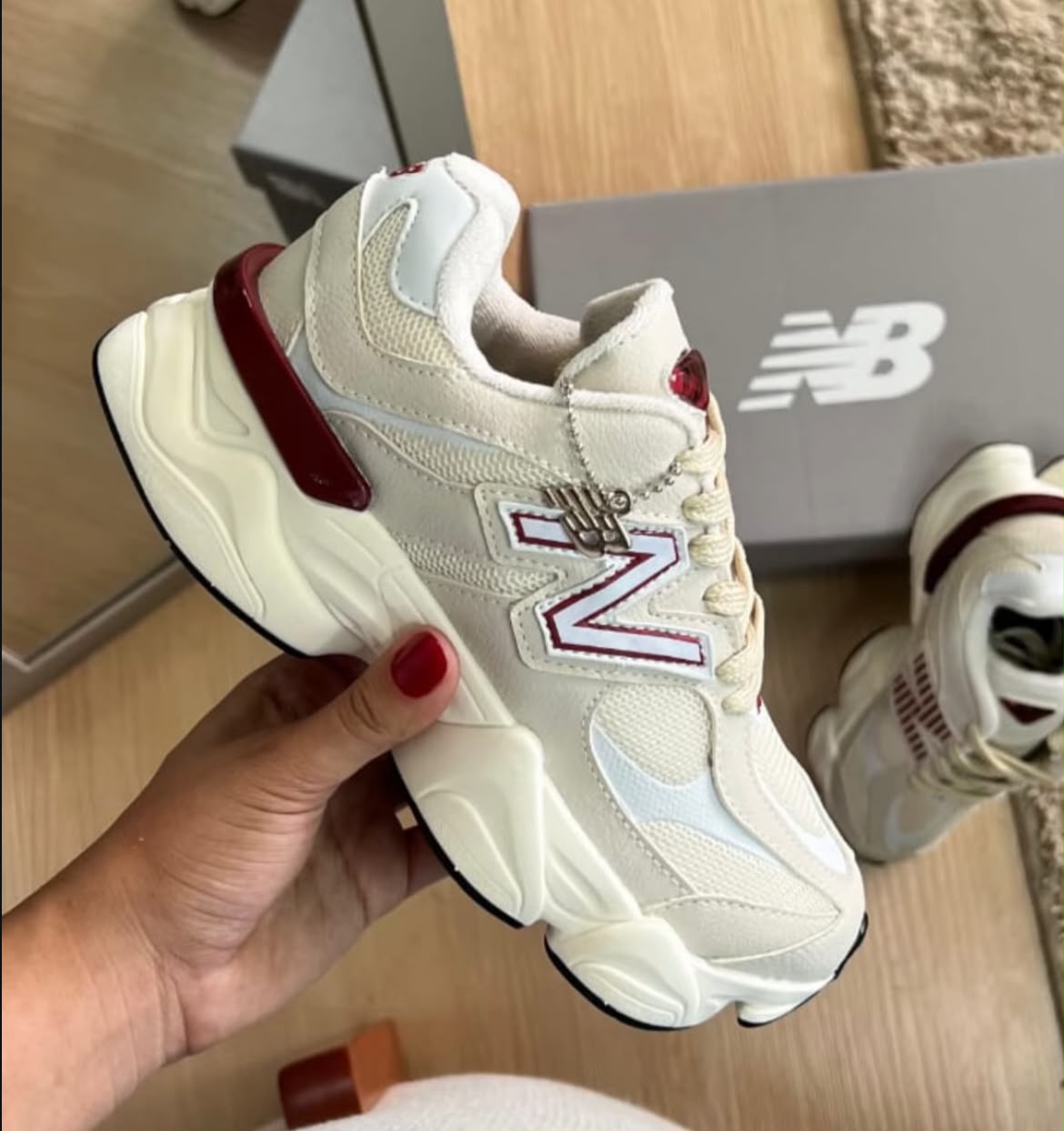 NEW BALANCE 9060 OFF/BORDO
