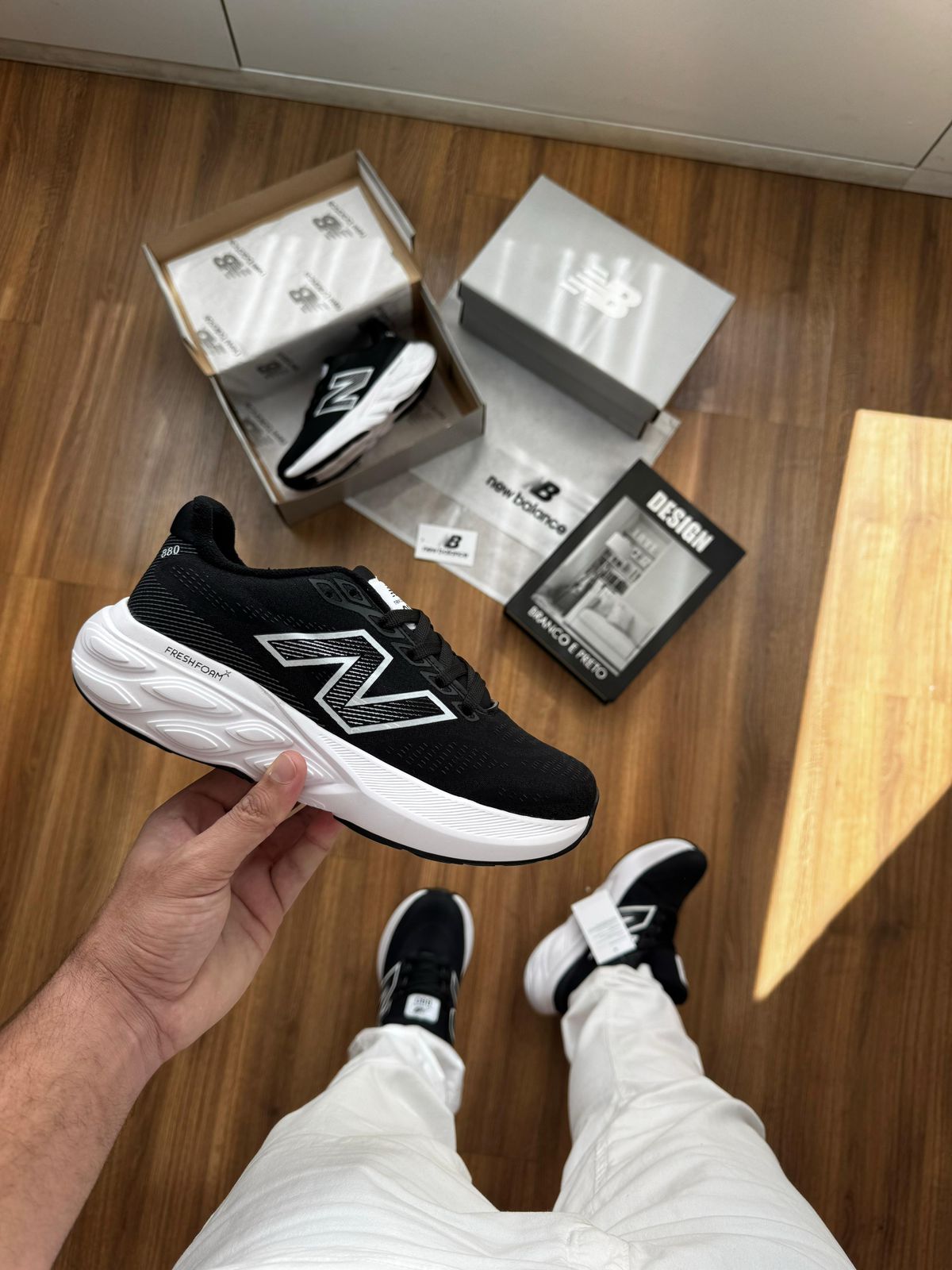 NEW BALANCE FRESH PRETO/BRANCO