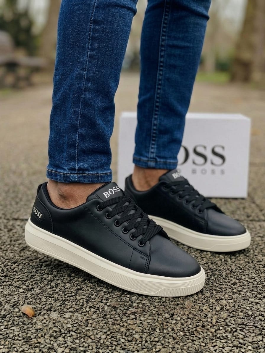 SAPATENIS HUGO BOSS PRETO/BRANCO